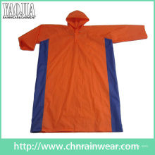 Manteau imperméable en caoutchouc en PVC orange avec meilleur prix